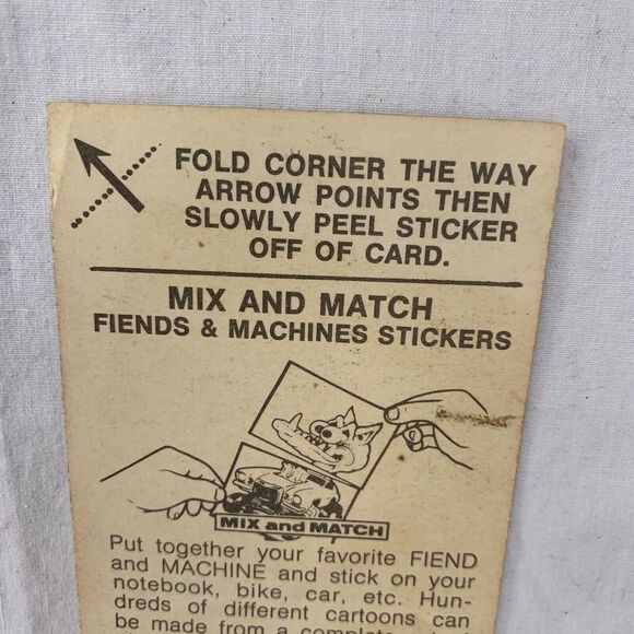 1970 Donruss Fiends and Machines‎ #6 CHEVYS NEVER DIE THEY JUST GO FASTER Card - Picture 6 of 6